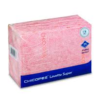 Салфетка Chicopee LAVETTE SUPER 10-PACK WIPE для стола 510х360 мм, красная, 10 шт/упак