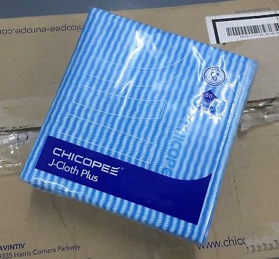 Салфетка Chicopee J-CLOTH PLUS WIPE 610х360 мм, синяя, 50 шт/упак
