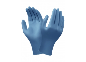 Перчатки Ansell Versatouch нитриловые уплотненные голубые 300 мм, (6,5-7)