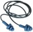 Беруши Detectamet со шнурком многоразовые 3 фланца, 100 шт/уп, синие DTM 0201