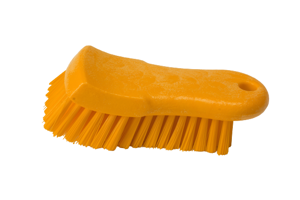 Щетка HACCPER для мытья разделочных досок, рабочих поверхностей, жесткая, 153 мм, оранжевая