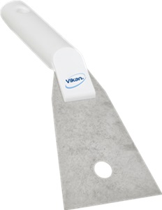 Скребок Vikan с рабочей пластиной из нержавейки, 90 мм, белый