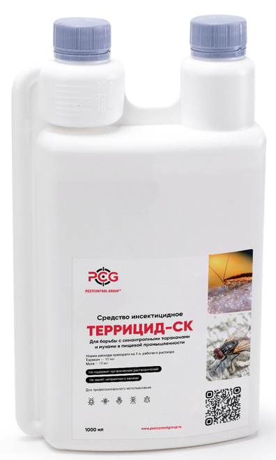 Концентрат для борьбы с тараканами "Pestcontrol" "Террицид-СК" 1000 мл.